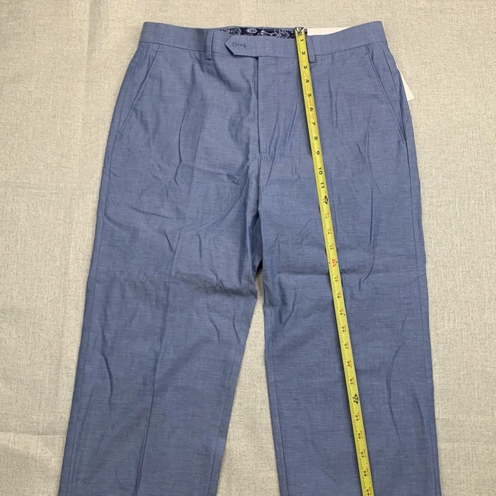Lauren Ralph Lauren Men's Blue Chambray Cotton Suit Separate Pants Size 32x32